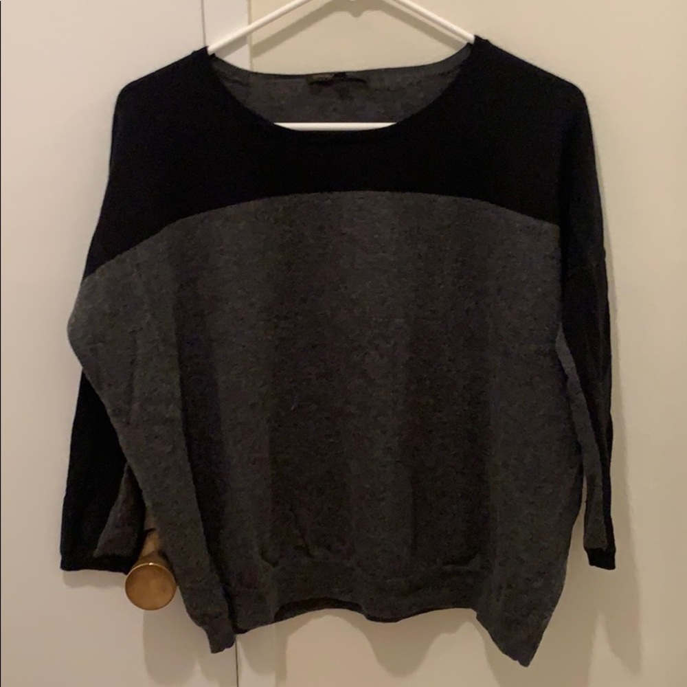 Maje Grey/Black wool/Cashmere Sweater sz 1